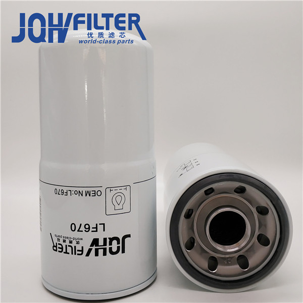 OEM LF670 Engine Oil Filters Durable 4085913 For DH300 DH280 DH400
